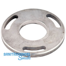 CROSO Bodenplatte mit 3 Langlöchern, ø 100 mm, Loch ø 43 mm,Edelstahl V2A CROSO Bodenplatte mit 3 Langlöchern, ø 100 mm, Loch ø 43 mm,Edelstahl V2A