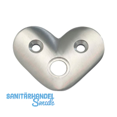 CROSO Eckmontageplatte f�r Rohr � 42,4 x 2,0 mm, Edelstahl V2A