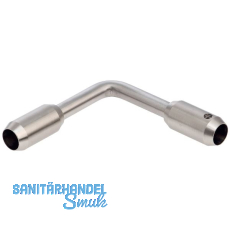 CROSO Eckverbinder 90° mit Bohrung ø 12,2 mm,Edelstahl geschliffen V2A CROSO Eckverbinder 90° mit Bohrung ø 12,2 mm,Edelstahl geschliffen V2A