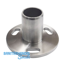 CROSO Einpressflansch für Rohr ø 42,4 x 2,0 mm, Platten ø 100 mm,Edelstahl V2A CROSO Einpressflansch für Rohr ø 42,4 x 2,0 mm, Platten ø 100 mm,Edelstahl V2A