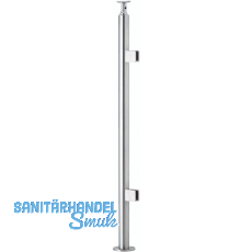 CROSO Fertigsteher mit 2 Klemmhalter für Bodenmontage, 970 mm, Edelstahl V2A CROSO Fertigsteher mit 2 Klemmhalter für Bodenmontage, 970 mm, Edelstahl V2A