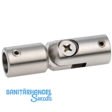 CROSO Gelenkverbinder, Bohrung � 12,2 mm, Edelstahl geschliffen V2A