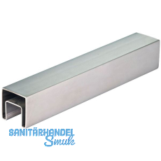 CROSO Nutrohr eckig, 40 x 40 x 1,5 mm, Länge 5000 mm, Edelstahl geschliffen V2A CROSO Nutrohr eckig, 40 x 40 x 1,5 mm, Länge 5000 mm, Edelstahl geschliffen V2A