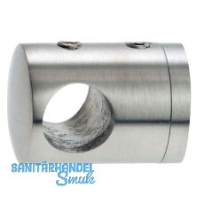 CROSO Querstabhalter f�r geraden Anschluss, Bohrung 12,2 mm, Edelstahl V2A