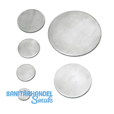 CROSO Ronde � 48 mm, Materialst�rke 4 mm, Edelstahl einseitig geschliffen V2A