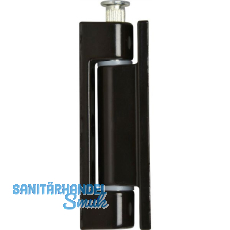 Aufschraubband 14 x 80 mm, Stahl kunststoffbeschichtet dunkelbraun