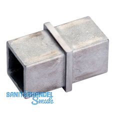 CROSO Verbindungsmuffe f�r Vierkantrohr,Abmessung 40 x 40 x 2,0 mm,Edelstahl V4A