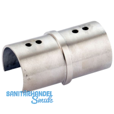 CROSO Verbinder f�r Rundrohr � 42,4 x 1,5 mm, Edelstahl geschliffen V4A