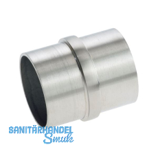 CROSO Verbindungsmuffe für Rundrohr ø 33,7 x 2,0 mm, Edelstahl geschliffen V2A CROSO Verbindungsmuffe für Rundrohr ø 33,7 x 2,0 mm, Edelstahl geschliffen V2A