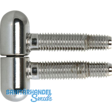 SFS Einbohrband, 13 mm, mit Rundkopf, Stahl verchromt