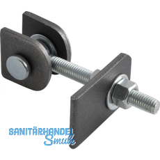 Anschwei�torband verstellbar, L�nge 130 mm, Stahl blank/ verzinkt