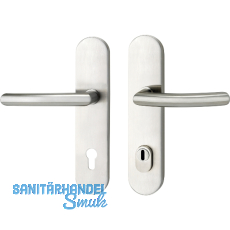 SH-Dr�ckergarnitur ARC - auf Schild PZ92, mit Kzs., Edelstahl, RC2, H�he 16 mm