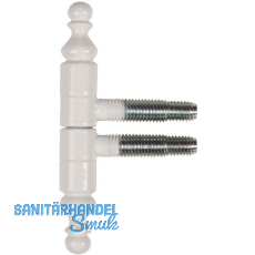 SFS Einbohrband mit Zierkopf, 13 mm, Stahl wei� RAL 9016