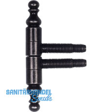 SFS Einbohrband mit Zierkopf, 13 mm, Schwarz-Antik SFS Einbohrband mit Zierkopf, 13 mm, Schwarz-Antik