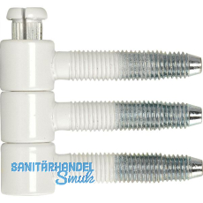 SFS Steckband 3-tlg. � 14,5 mm, H�he 40,5 mm, Stahl wei� beschichtet