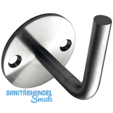 CROSO Handlaufträger mit Anschweißende, 2-Loch flache Rosette ø 70 mm, V2A CROSO Handlaufträger mit Anschweißende, 2-Loch flache Rosette ø 70 mm, V2A