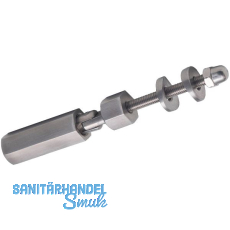 CROSO Schraubterminal mit Gelenk, für 5 mm Seil, Edelstahl geschliffen V4A CROSO Schraubterminal mit Gelenk, für 5 mm Seil, Edelstahl geschliffen V4A