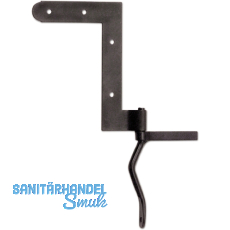 Steyrisches Fensterwinkelband, Schenkel 80 x 110 mm, Eisen verzinkt geschw�rzt