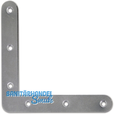 Scheinhaken zum Einlassen, rund, 100 x 16 x 1,50 mm, Alu naturblank