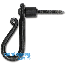 Fensterreiber einseitig, 60/17 mm, Eisen verzinkt geschw�rzt