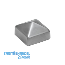 Pfosten-Abdeckkappen für Holzpfosten 40 x 40, Edelstahl geschliffen V2A Pfosten-Abdeckkappen für Holzpfosten 40 x 40, Edelstahl geschliffen V2A