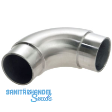 CROSO Rundbogen 90� f�r Rohr � 33,7 x 2,0 mm, Edelstahl geschliffen V2A