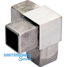 CROSO Eckstützenverbinder für Vierkantrohr 40 x 40 x 2,0 mm, Edelstahl V4A CROSO Eckstützenverbinder für Vierkantrohr 40 x 40 x 2,0 mm, Edelstahl V4A