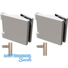 SOLIDO Glast�rbandset Office m. Rahmenteil f. Stahlzarge M10x1,rechts,mattnickel