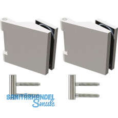 SOLIDO Glast�rbandset Office m. Rahmenteil f. Smart Zargen,links,Alu mattnickel