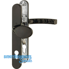 Wechselgarnitur LI�GE - auf Schmalschild 36 mm, Knopf, 67- 72, braun