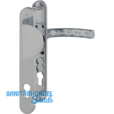 Wechselgarnitur LI�GE - Schmalschild 36 mm, Griffplatte, 67-72, Edelstahl-Effekt