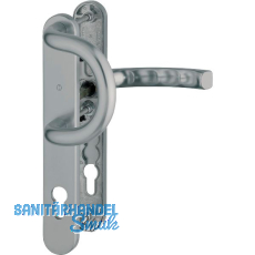 Wechselgarnitur LI�GE - auf Schmalschild 36 mm, 67-72,Edelstahl-Effekt