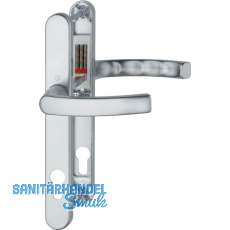 Dr�ckergarnitur LI�GE - auf Schmalschild 30 mm, 72 - 82, silber eloxiert