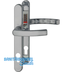 Dr�ckergarnitur LI�GE - auf Schmalschild 30 mm, 72 - 82, Edelstahl-Effekt