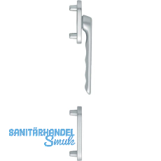 HOPPE Balkontürgriff-Halbgarnitur LIÈGE - außen flach, silber eloxiert HOPPE Balkontürgriff-Halbgarnitur LIÈGE - außen flach, silber eloxiert