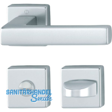 HOPPE Drückergarnitur AUSTIN - auf Rosette WC, Aluminium silber eloxiert HOPPE Drückergarnitur AUSTIN - auf Rosette WC, Aluminium silber eloxiert
