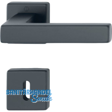 HOPPE Dr�ckergarnitur AUSTIN - auf Rosette BB, TS 37-42 mm, Aluminium schwarz