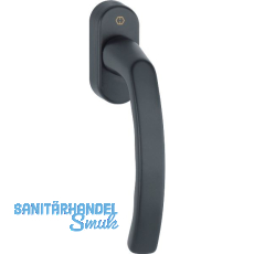 HOPPE Fenstergriff LI�GE, Vierkant 7 x 40 mm, Alu schwarz matt