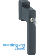 HOPPE Fenstergriff TOULON Sperrzylinder Secustik, VK 32-42 mm, schwarz matt