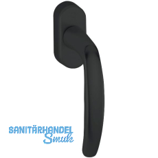 HOPPE Fenstergriff ATLANTA - Secustik, VK 7 x 32 - 42 mm, Alu schwarz matt