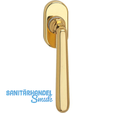 MARCHESI Fenstergriff ALT - WIEN - verdeckt geschr., VK 7 x 35 mm, Messing pol.