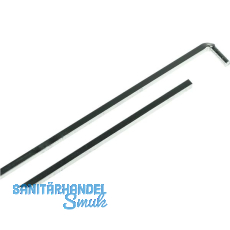 Einlegstange mit Haken, VK 6 mm, 800 mm, Stahl verzinkt