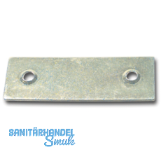 Blindplattl f�r Einlegstange, 18 x 53 mm, Stahl verzinkt