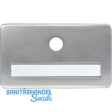 SOLIDO Namensschild ohne Spion, Bohrung � 14, Alu silber eloxiert, Gravur Nr. 43