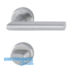 HOPPE Dr�ckergarnitur UTRECHT - auf Rosette WC, 39 - 47, Edelstahl matt