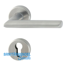 FH-Dr�ckergarnitur STOCKHOLM - auf Rosette PZ, 40 - 45, SST, Edelstahl matt