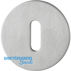 HOPPE Schl�sselrosette flach mit St�tznocken, rund, Edelstahl matt