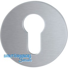 HOPPE Zylinderrosette flach mit St�tznocken, rund, Edelstahl matt