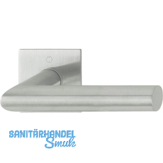 HOPPE Drückergarnitur AMSTERDAM eckig, ohne Schlüsselrosette, Edelstahl matt HOPPE Drückergarnitur AMSTERDAM eckig, ohne Schlüsselrosette, Edelstahl matt