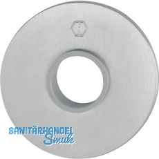 HOPPE Dr�ckerrosette flach mit St�tznocken, rund, Edelstahl matt